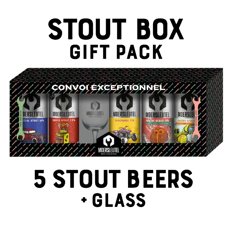 Product image for Gift Pack &#8211; 5 Dark Beers + Glass