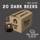 Image of Moersleutel IPA box of 20 dark roasty beers