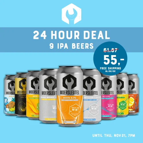 Product image for 24-Hour Deal: IPA 9 Beers + Free Shipping (NL/BE/DE)