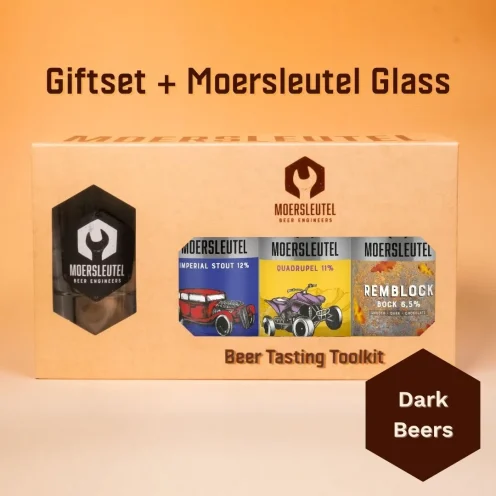 Product image for Gift Pack – 3 Dark Beers + Glass