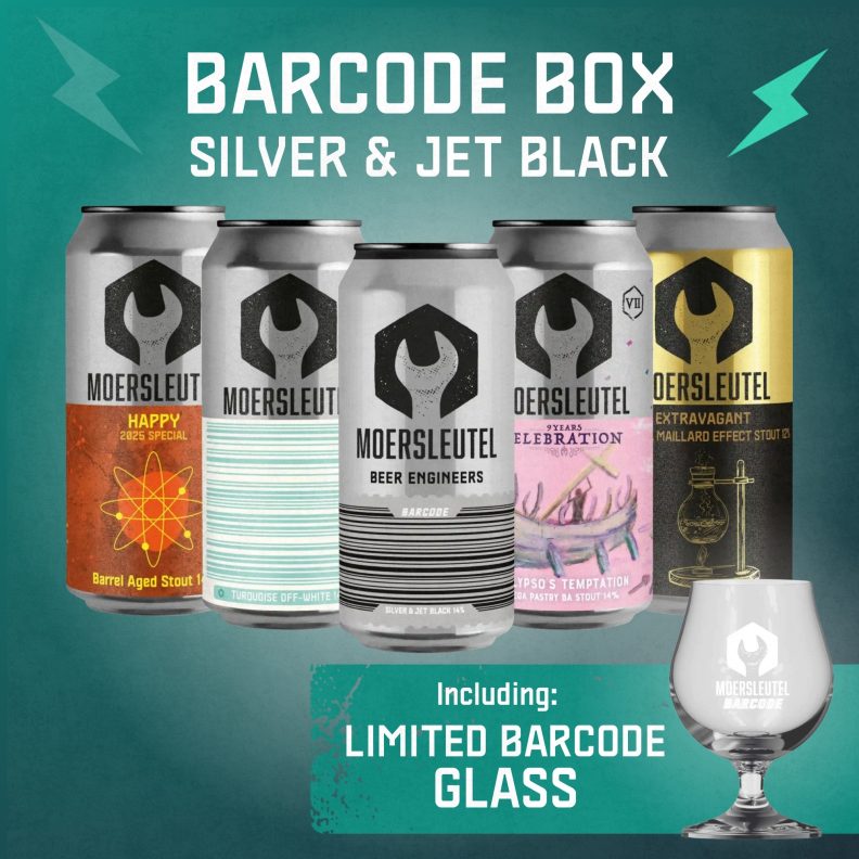 Product image for Barcode Box: Silver & Jet Black